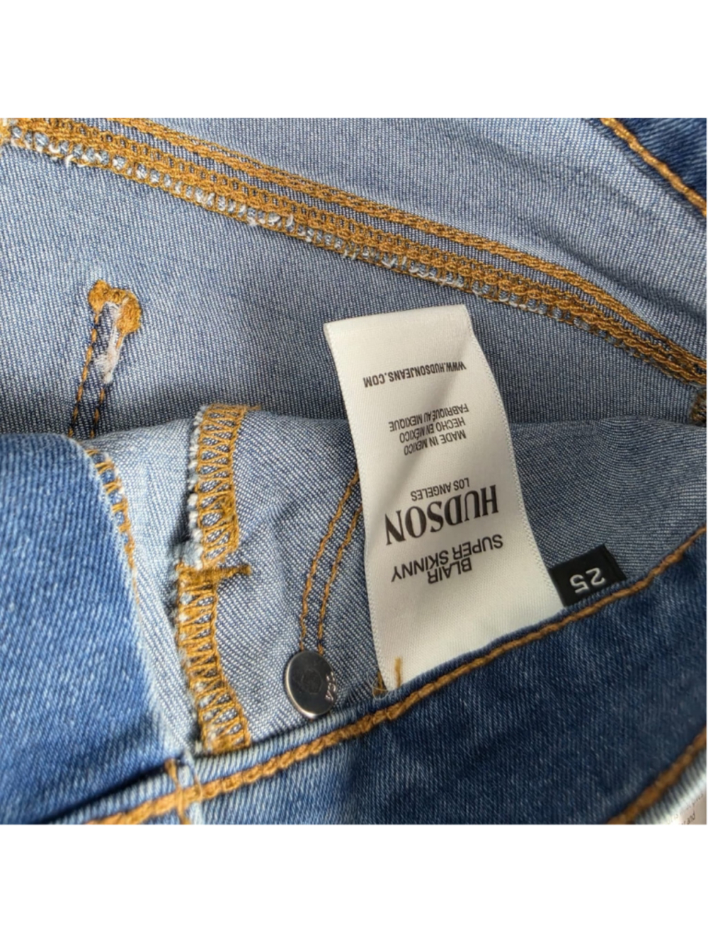 HUDSON Blair High Rise Super Skinny Jeans Women’s Size 25 NWT - Picture 7 of 13